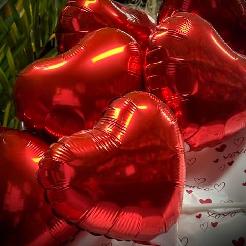 Red Heart Helium Balloons image 0