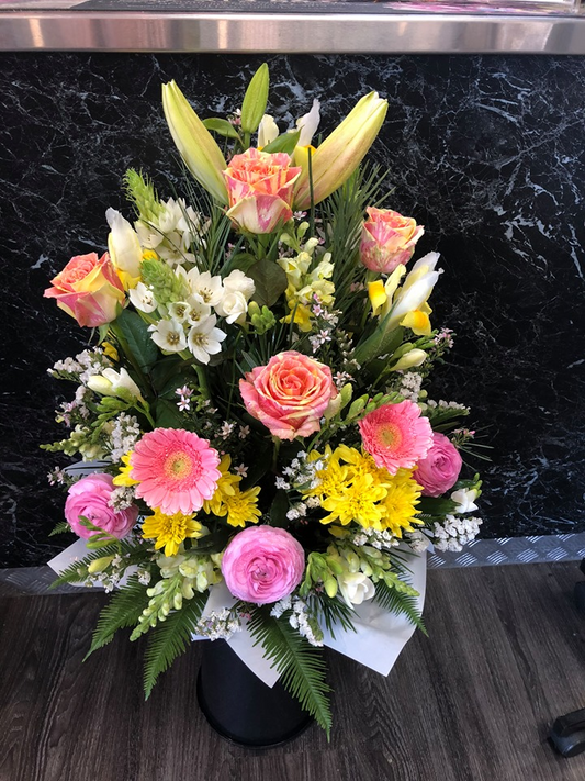 Large Seasonal Flower Box - (colours and flowers vary depending on seasonal availability) image 0