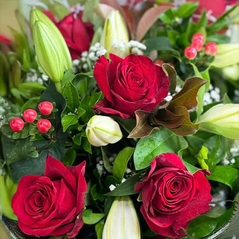 Rose & Lily Cardboard Vase image 0
